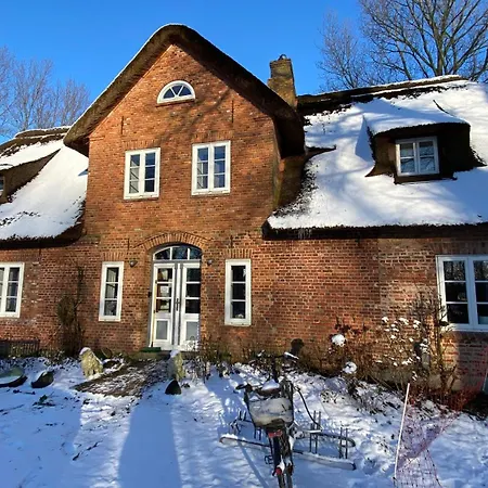 Reetdachhaus Warft Simmerdeis - Maisonettewohnung Oldenswort